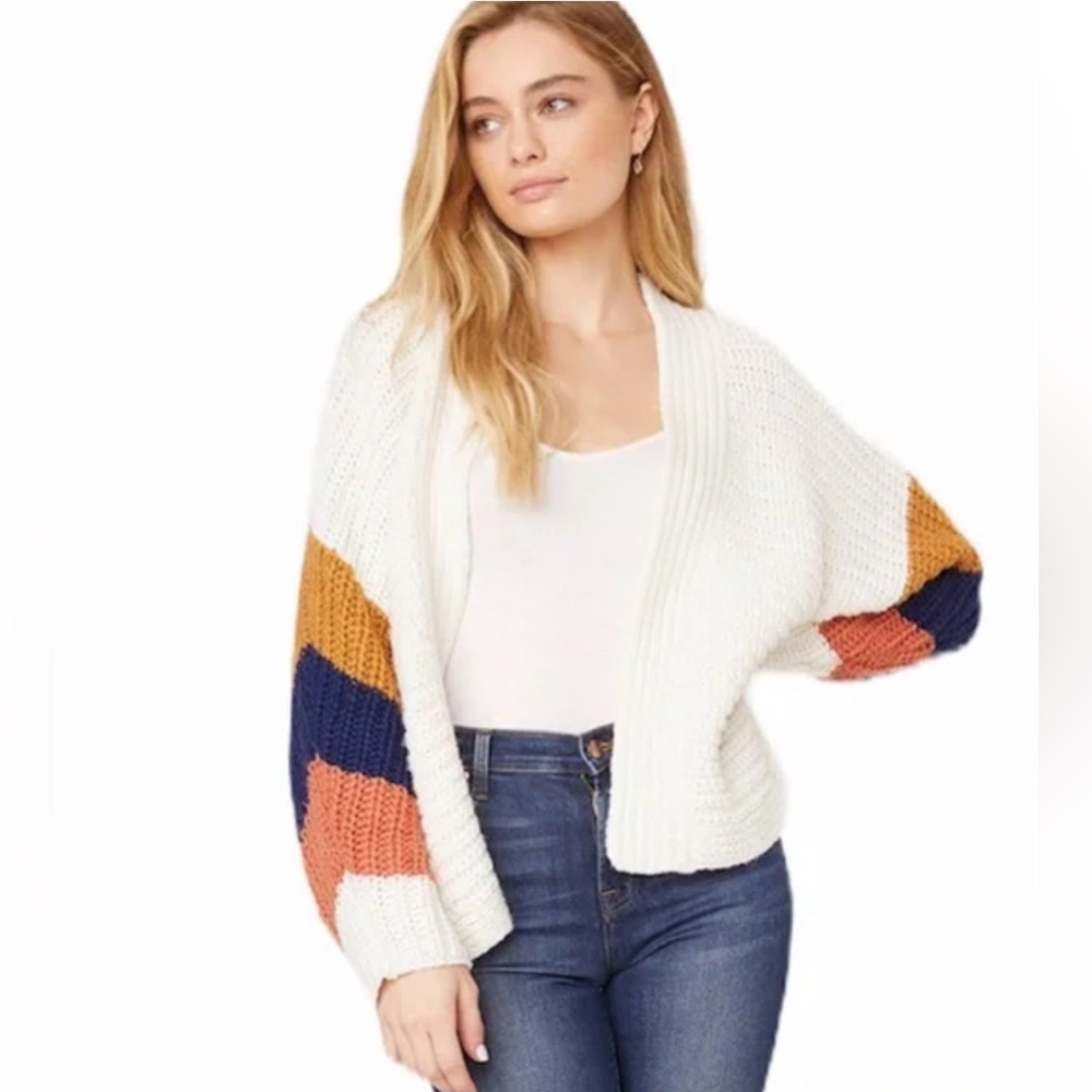 BB Dakota•”Block & Roll”•chunky knit cardigan